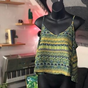 Scoop Neck Cropped Cami